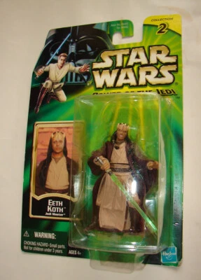 Экшн-фигурка Star Wars POTJ EETH KOTH AOTC JEDI как новая на картонке 924 - Изображение 1 из 3