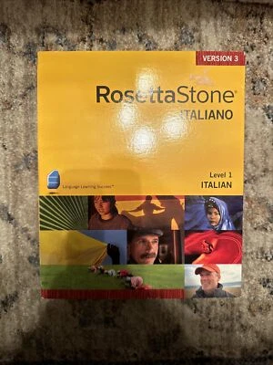 Rosetta Stone, Italiana, Nivel 1, Versión 3, CD-ROM WIN/MAC, Edición Personal Foto 1 de 4