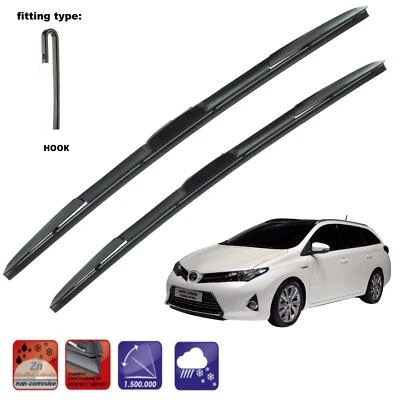 "Adatto a Toyota Auris Touring 2013-ON set di 2 lame tergicristallo anteriori HY-035 26"14" - Immagine 1 di 4