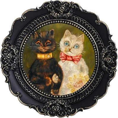 Marcos de fotos pequeños vintage 3x3 marcos de fotos redondos tamaño billetera marcos de fotos Foto 1 de 4