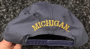 Vintage Michigan Wolverines American Needle Blockhead Snapback Hat Cap NCAA 90s - Bild 1 von 4