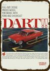 1961 DODGE DART rouge 4 portes look vintage réplique panneau métallique
