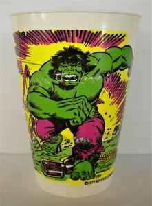 1977 - 7 Eleven Store Lanzamiento - The Incredible Hulk Vintage Plastic Beber Cup - Imagen 1 de 3