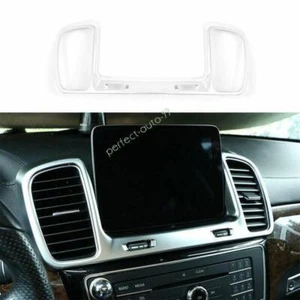 For Benz GLE GLS 2016-2019 Center Console AC Air Outlet Vent Frame Matte Silver - Foto 1 di 11
