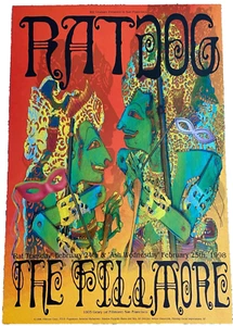 Póster Ratdog Bob Weir Grateful Dead Fillmore - 1988 - Imagen 1 de 7