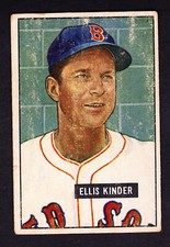 1951 BOWMAN #128 ELLIS KINDER RED SOX