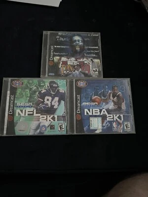 3 Sega Games The Typing of the Dead Dreamcast DC - NBA 2K1 & NFL 2K1 Zombie RARE - Image 1 of 4