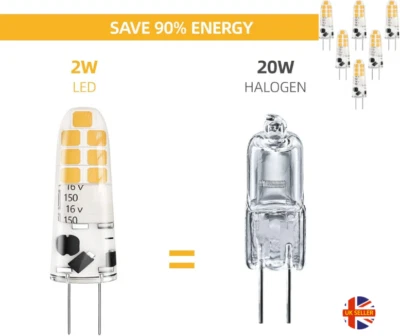 LEDYA G4 LED Glühbirnen, 2W 12V Mini Kapsel AC/DC (entspricht 20W Halogen) 3000K - Bild 1 von 4