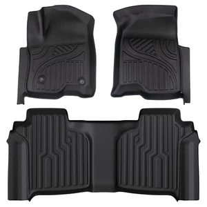 Custom For 2019-2025 Chevrolet Silverado/GMC Sierra 1500 Crew Cab TPE Floor Mats - Foto 1 di 9