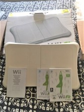 NINTENDO WII BALANCE BOARD & WII FIT DISC + MANUALS FOR BOTH