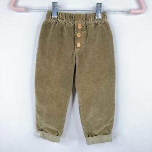 Chaboukie Baby Corduroy Pants Olive Green Los Angeles Size 12-18 Months