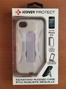 iCOVER PROTECT CASE FOR iPHONE 4 & 4S (White) - Photo 1 sur 2