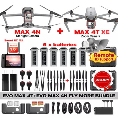 2025 AUTEL EVO MAX 4T V2 & EVO MAX 4N DRONE FLY MORE BUNDLE ZOOM /NIGHT CAMERA - Image 1 of 4