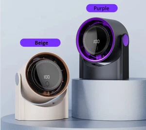 Bladeless Cooling Fan High-Speed USB Rechargeable Quiet Desktop Display Portable - Picture 1 of 10