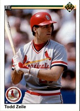 1990 Upper Deck St. Louis Cardinals Baseball Card #545 Todd Zeile