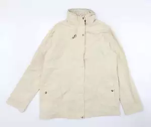 Blair Womens Beige Jacket Size M Zip - Picture 1 of 12