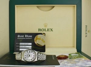 ROLEX - Ladies 18kt White Gold & SS DateJust MOP Roman Dial - 79174 SANT BLANC - Picture 1 of 9