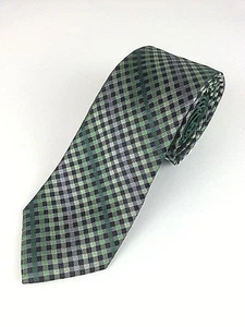 Perry Ellis Portfolio Tie 100% Silk Black / Green 60 Long 3 Wide NWOT - Picture 1 of 4
