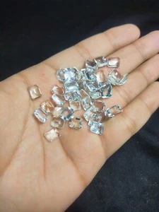 Clear Quartz Octagon Emerald Cut Small Size 9x7x5mm - Picture 1 of 6