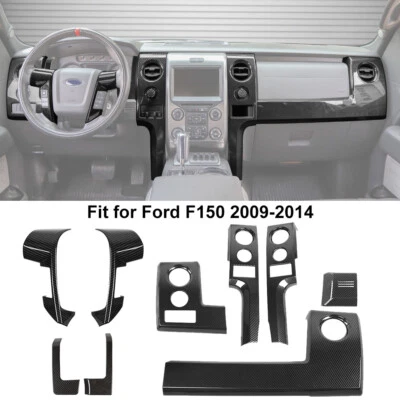 ⭕Tablero de consola panel de pasajeros marco de ventilación de CA decoración cubierta moldura para Ford F150 09-14 Foto 1 de 4