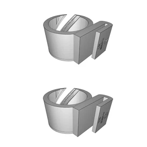 Scroll Wheel Mount for Mosaic Palette Compatible with Raise3D N1/N2 Printers - Foto 1 di 3