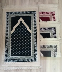 Qualität islamische Gebetsmatte, Teppich, Janamaz, Salatmatte verschiedene Farben Türkisch - Bild 1 von 19