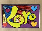 Postcard Burger King Psychedelic Art Love Fast Food Restaurant Advertising 1972