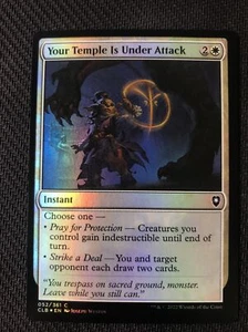 MTG Your Temple is Under Attack FOIL Baldur's Gate NM/M Pack Fresh - Picture 1 of 1