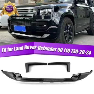 Kit de carrocería divisor alerón labial parachoques delantero para Land Rover Defender 2020~2024 Foto 1 de 4