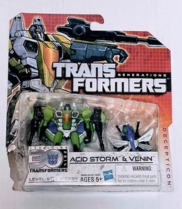 Transformers Generations 30 Thrilling Scout Class Acid Storm & Venin! 2014 New - Picture 1 of 3