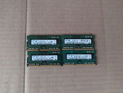4X SAMSUNG 4GB PC3L-12800S DDR3 1600MHZ LAPTOP MEMORY M471B5173CB0-YK0 N6-4(6) - Image 1 of 3