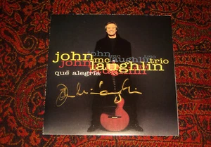 rare MAHAVISHNU Orchestra JOHN McLAUGHLIN signed 1992 que alegria AUTOGRAPHED CD - Picture 1 of 4