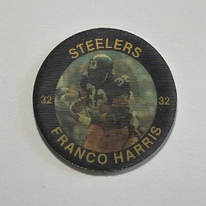 1984 7-11 Slurpee Football East Action Coin #1 Franco Harris Pittsburgh Steelers - Picture 1 of 3