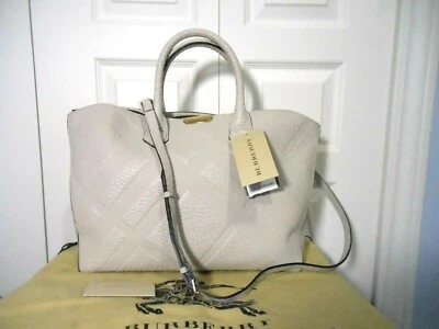 Bolso Bandolera Burberry $1495 Cuero Repujado a Cuadros Dewsbury Nuevo con Etiquetas  Foto 1 de 4