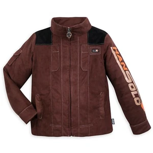 Disney Store Star Wars Han Solo Costume Boys Kids Bomber Jacket Coat Sizes 4-12 - Picture 1 of 6