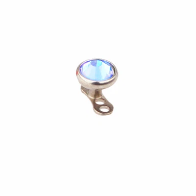 Piercing interno con perno de tornillo superior anclaje dérmico tamaño multicolor titanio G23 14G Foto 1 de 4