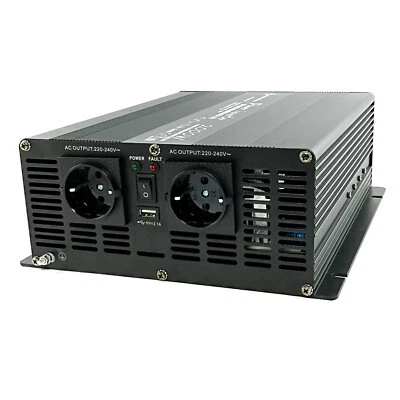 SOLARTRONICS Wechselrichter 2000 Watt 12V zu 230V Mod. Sinus Spannungswandler NM USB 0% MwSt