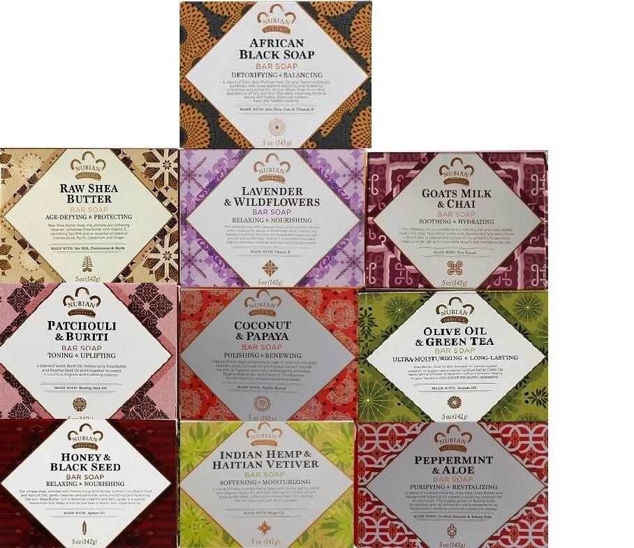 Nubian Heritage-10 Pack- Gift Set- 5oz Soaps - Image 1 of 4