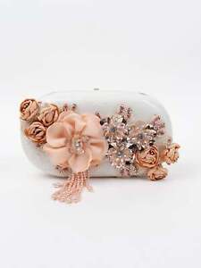 Capsule shape Acrylic Designer patch clutch bag, bridesmaid bag, wedding gift