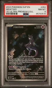 2023 POKEMON SVP EN-SV BLACK STAR PSA 8 052 MEWTWO 151 ULTRA-PREMIUM COLLECTION - Picture 1 of 2