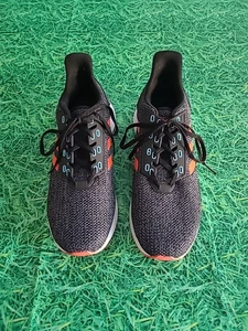 Zapatillas deportivas Adidas para hombre talla 8 negras, grises, naranjas, - Imagen 1 de 5