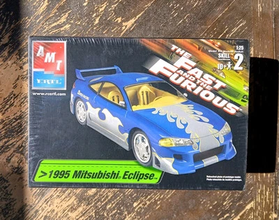 HTF Sealed in Shrink ERTL 1995 Mitsubishi Eclipse Fast & Furious 1:25 Model Kit - Image 1 of 4