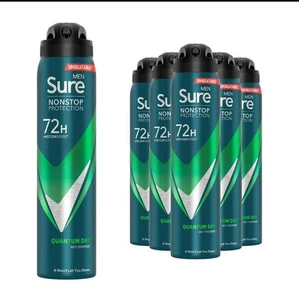 Sure Men Anti-perspirant 72H Nonstop Protection Quantum Dry Deodorant, 6x250ml - Picture 1 of 6