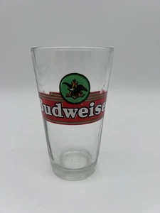 Budweiser Vintage Logo Pinta Bicchiere Retro Birra Bicchiere King Of Beers - Foto 1 di 3