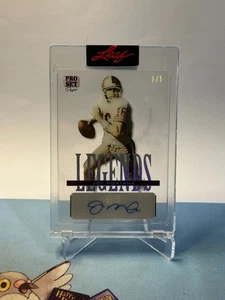 2023 Leaf Pro Set Pure Autograph Joe Montana NFL Football 1/1 One of One - Bild 1 von 1