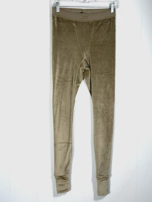 SKIMS Velour Velvet Loungewear Leggings Honey Beige Size Medium Athleisure Cozy - Image 1 of 4