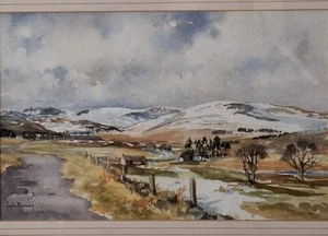Cath Murray, "Clova en febrero" 1998, una acuarela, firmada enmarcada y montada. - Imagen 1 de 21