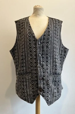 Chaleco Little Katmandú Talla XL 100% Algodón Azteca Hippie Nepalí Festival Foto 1 de 4