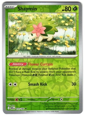 Shaymin 010/182 Reverse Holo SV10: Destined Rivals Pokemon TCG - Image 1 of 2