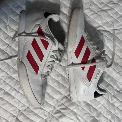 Adidas Copa Indoor Soccer Shoes Men’s 7.5 – White/Red – BD8068 - Image 1 of 4